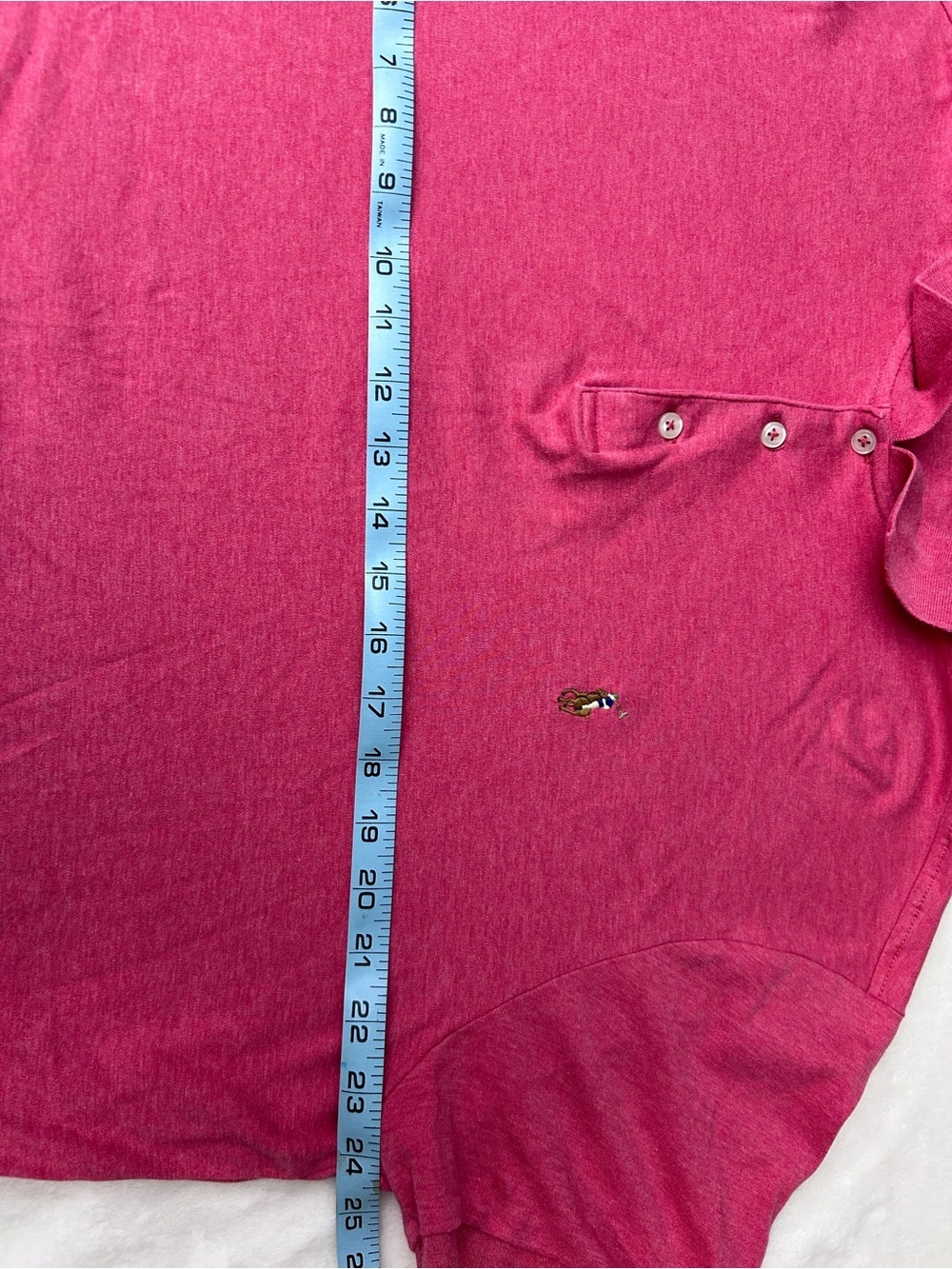 Polo Ralph Lauren Men's Heathered Red Custom Slim Fit Polo Shirt Size XL - Picture 5 of 6